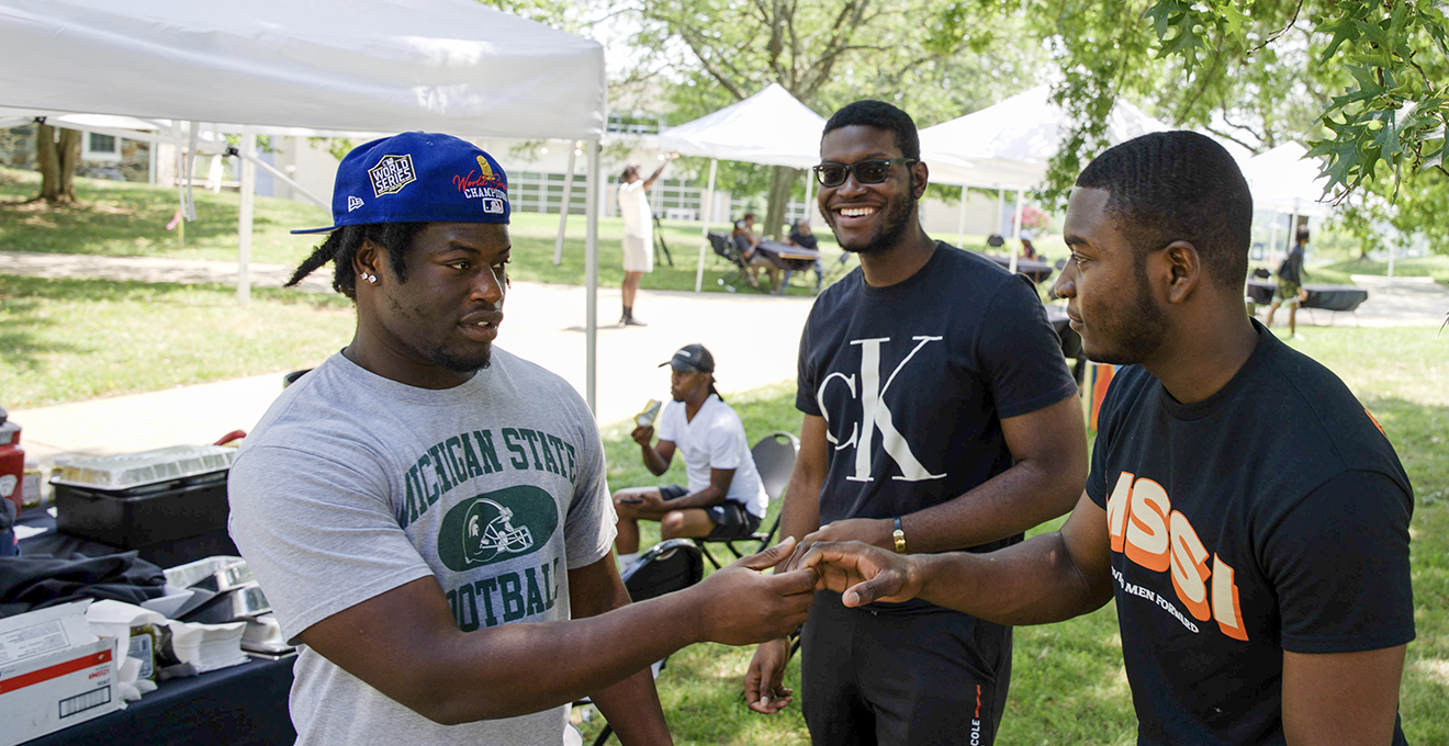 MSSI students gathering at cookout