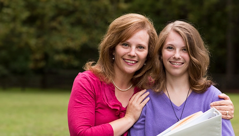 Mom and daughter