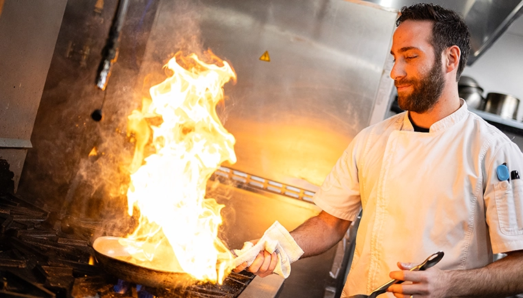 Woman with pen in hand