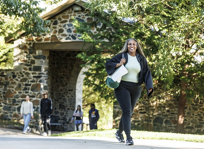 Professor teaching in front of class
