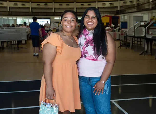 Celina De Caul (left) and Sanjana Gaddam (right)